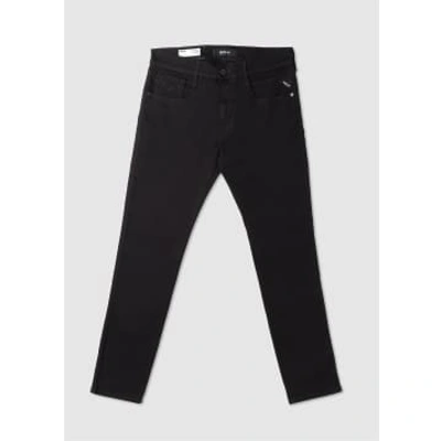 Replay Mens Anbass Forever Dark Jeans In Black