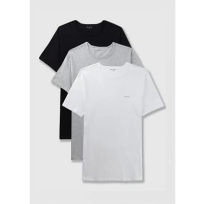 Paul Smith Mens T Shirt 3 Pack In Multicolour In White