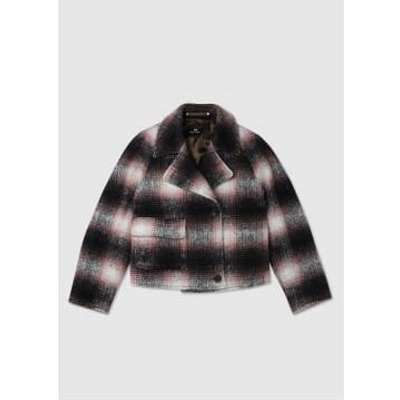 Ps By Paul Smith Ps Paul Smith Womens Tartan Cropped Coat In Pinks In Multi