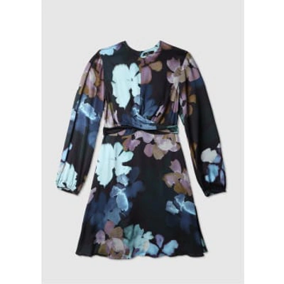Ps By Paul Smith Ps Paul Smith Womens Floral Print Midi Dress In Blues In Multi