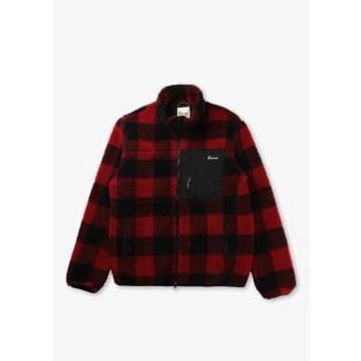 Penfield Mens The Checked Mattawa Jacket In Black/red