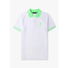 PSYCHO BUNNY MENS CHESTER PIQUE POLO SHIRT IN WHITE