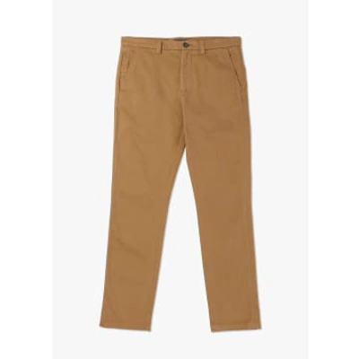 Oliver Sweeney Besterios Mens Garment Dyed Cotton Chino In Tan
