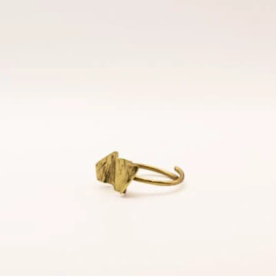 Galasia Textu Ring In Gold