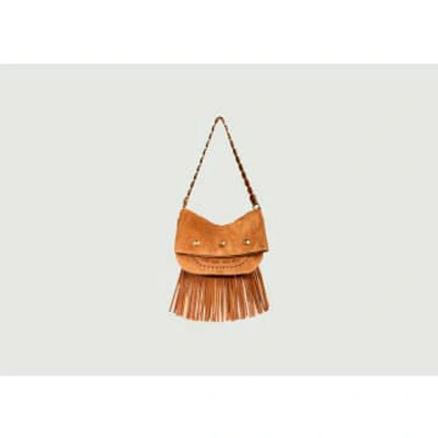 Jérôme Dreyfuss Jerry Mini Fringed Leather Bag In Brown