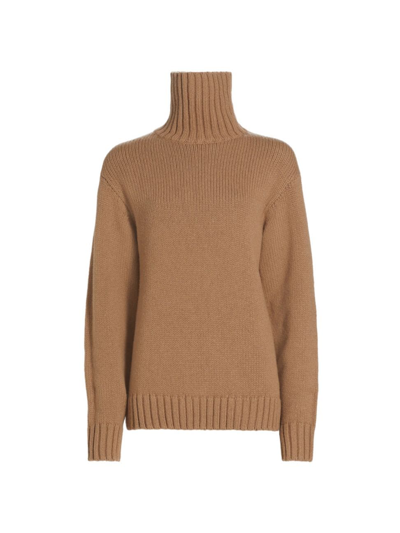 Helmut Lang Women's Wool-blend Turtleneck Sweater In Camel