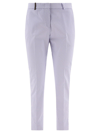 PESERICO PESERICO CROPPED CIGARETTE TROUSERS
