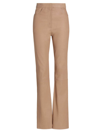 REMAIN BIRGER CHRISTENSEN WOMEN'S STRETCH LEATHER FLARED PANTS