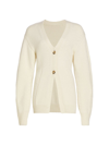 Helmut Lang Tailored Wool-blend Cardigan In Beige