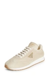 PRADA TRIANGLE LOGO LOW TOP SNEAKER