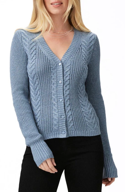 Paige Nanari Cable Knit Cardigan In Sltblspkl