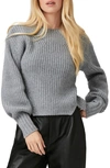 Paige Palomi Round-neck Wool-blend Sweater In Heather Grey