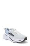 Hoka M Bondi X Sneakers In Blanc De Blanc / Blue Fog