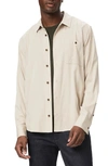 PAIGE WARDIN SOLID BUTTON-UP SHIRT