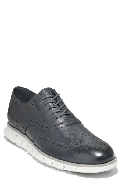 Cole Haan Men's Zergrand Lace Up Wingtip Oxford Shoes In Turbulence