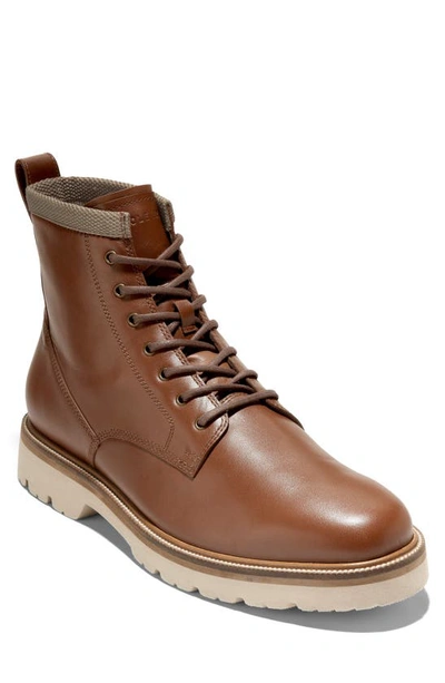 Cole Haan Men's American Classics Waterproof Lace Up Plain Toe Boots In Mesquite-oat