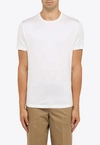 Loro Piana Silk & Cotton Soft Jersey T-shirt In White