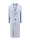Ami Alexandre Mattiussi Ami Paris Single-breasted Coat In Blue