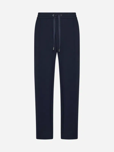 Dolce & Gabbana Nylon Jogger Trousers In Dark Blue