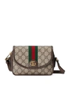 Gucci Ophidia Gg Supreme Fabric Shoulder Bag In Nude & Neutrals