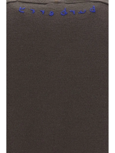 Burberry Wool Knit Hoodie In Otter