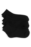 Nordstrom 3-pack Everyday Quarter Socks In Black