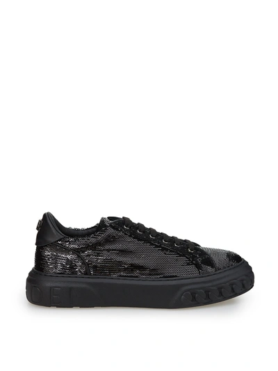 Casadei Black Sequins Off-road Trainers