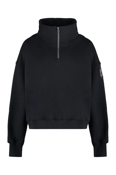 Parajumpers Logo-embroidered High-neck Sweatshirt In Grey
