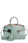 Ferragamo Hug Soft Mini Leather Crossbody In Pink