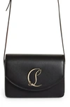 Christian Louboutin Womens Black Loubi54 Small Leather Crossbody Bag