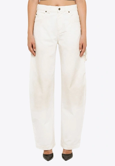 Darkpark Audrey Barrel-leg Jeans In White