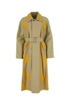 BURBERRY BURBERRY WOMAN TWO-TONE COTTON REVERSIBLE BRADFORD TRENCH COAT