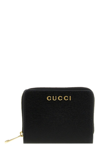 Gucci Women Mini Logo Wallet In Black