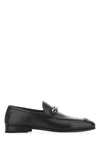 JIMMY CHOO JIMMY CHOO MAN BLACK LEATHER MARTI REVERSE LOAFERS