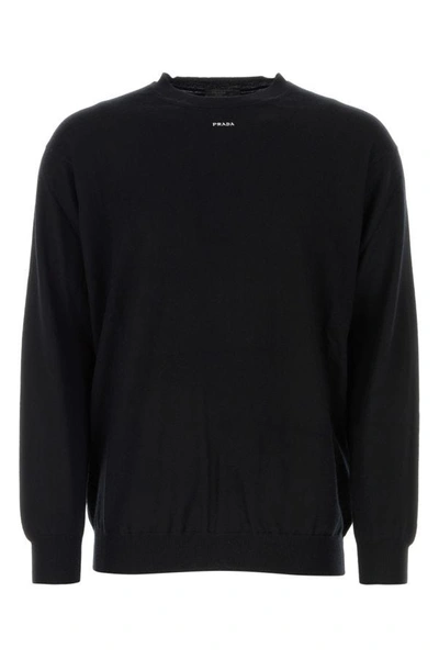 Prada Man Black Cashmere Sweater