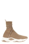 René Caovilla Cleo Running High-top Sneakers In Cream