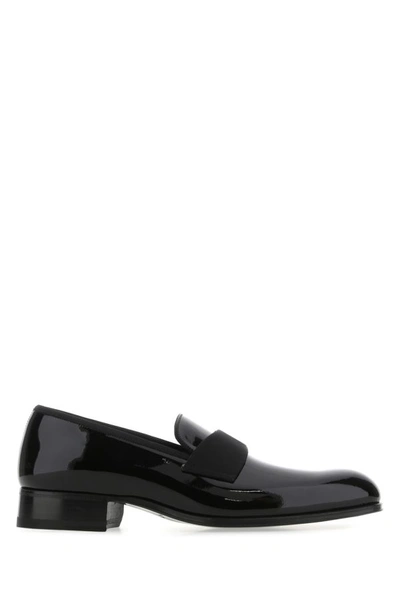 Tom Ford Man Black Leather Loafers