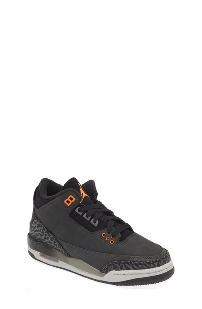 Jordan Kids' Boys  Retro 3 In Black/orange/night Stadium