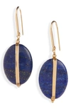 Isabel Marant Gemstone-embellished Drop Earrings In Navy 30na