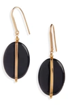 Isabel Marant Black Stones Earrings In Black 01bk