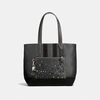 COACH metropolitan soft tote in rebel varsity pebble leather with studs,59427