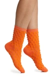 HIGH HEEL JUNGLE DOT TEXTURE CREW SOCKS