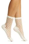 HIGH HEEL JUNGLE HIGH HEEL JUNGLE HEDGE FISHNET COTTON BLEND CREW SOCKS