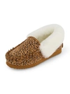 Emu Ridge Harper Womens Faux Fur Lined Shearling Mule Slippers In Brown