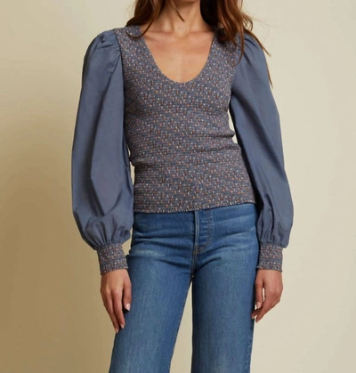 Nation Ltd Della Long Sleeve In It Girl In Blue