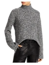 THEORY KARENIA WOMENS CASHMERE MARLED FUNNEL-NECK SWEATER