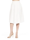 Alexia Admor Mabel Flared Midi Skirt In White