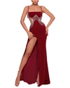 Juliet Roses Maxi Dress In Red