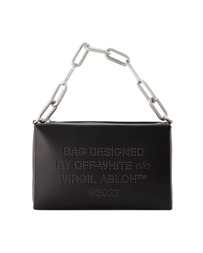 Off-white Block Pouch Hobo Bag - Off White - Black/white - Leather
