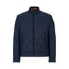 Hugo Boss Biker Jacket In Water-repellent Lightweight Fabric With Quilting In Blue